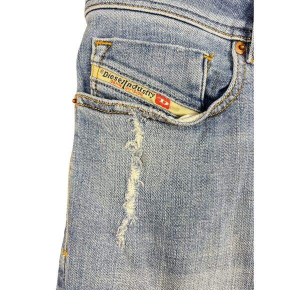 DIESEL SLEENKER Denim 086AT Stretch SLIM SKINNY Distressed Jeans Size W36 L32 - Picture 2 of 5
